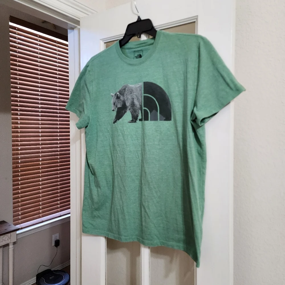 The North Face Bear Half Dome Graphic Tee Green XL Yosemite Shirt